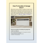 Steps For Garage Door Insulation