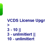 VCDS license upgrade