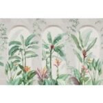 Green Banana Leaf Wall Mural – Tropical Wallpaper | Giffywalls