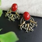 Stone Oxidised Studs